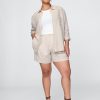 365 Shorts in misto lino a vita alta 365 Shorts in misto lino a vita alta