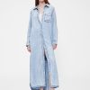Abito chemisier in denim drappeggiato GapStudio