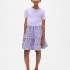 Abito con balze in tecnica mista per bambini Abito con balze in tecnica mista per bambini