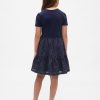 Abito con balze in tecnica mista per bambini Abito con balze in tecnica mista per bambini