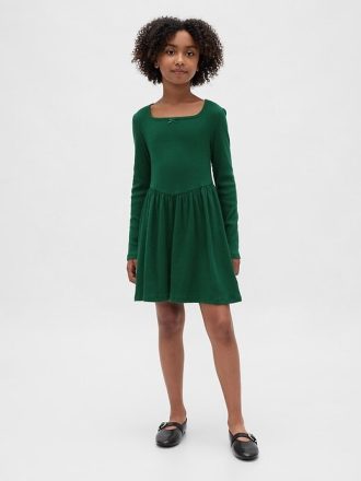 Abito con scollo quadrato per bambini