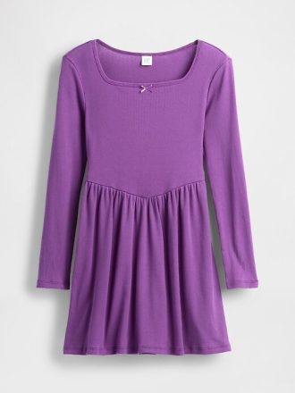 Abito con scollo quadrato per bambini
