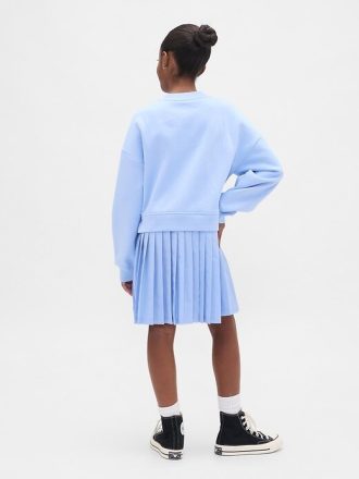 Abito felpato plissettato VintageSoft per bambini