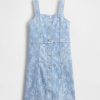 Abito floreale in denim per bambini