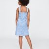 Abito floreale in denim per bambini