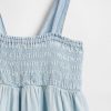 Abito in denim con arricciatura per bambini Abito in denim con arricciatura per bambini