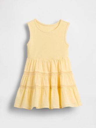 Abito in misto pizzo per neonati e bambini