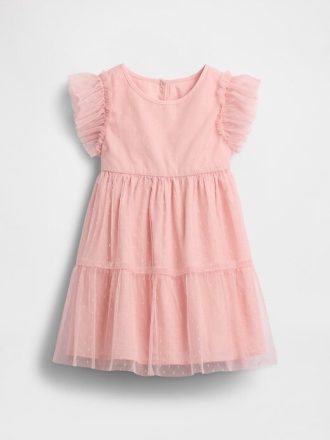 Abito in tulle a strati per neonati e bambini piccoli