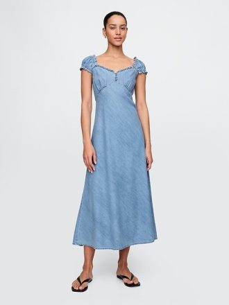 Abito lungo in denim