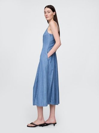 Abito lungo in denim