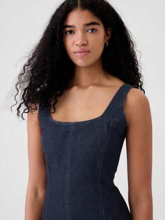 Abito lungo in denim