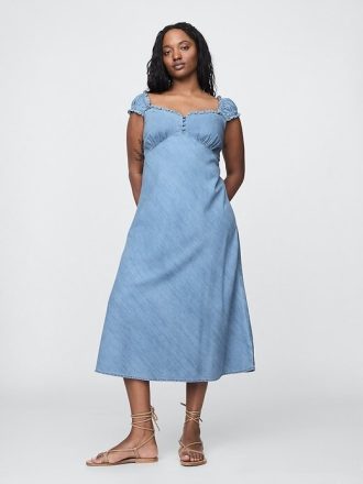 Abito lungo in denim