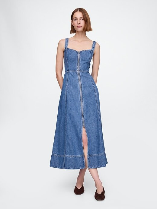 Abito lungo in denim ultra morbido Abito lungo in denim ultra morbido