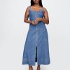 Abito lungo in denim ultra morbido Abito lungo in denim ultra morbido