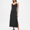 Abito lungo sottoveste con pizzo