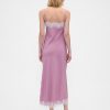 Abito lungo sottoveste con pizzo