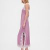 Abito lungo sottoveste con pizzo