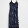 Abito lungo sottoveste con pizzo