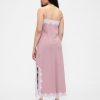 Abito lungo sottoveste con pizzo