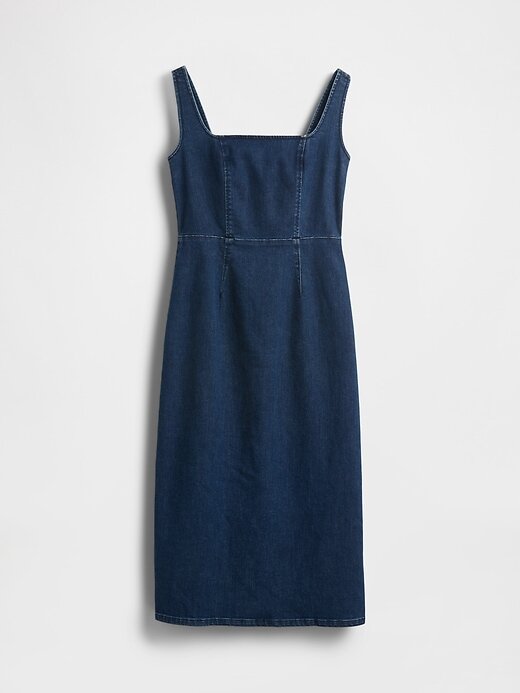 Abito midi aderente in denim Abito midi aderente in denim