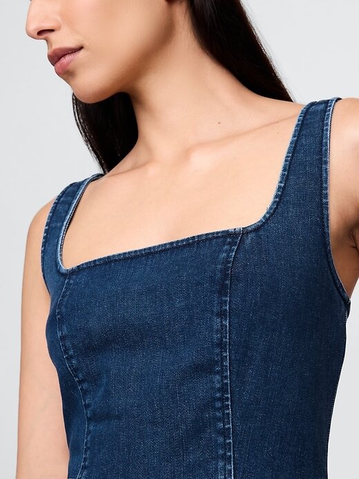 Abito midi aderente in denim Abito midi aderente in denim