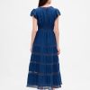 Abito midi con pizzo