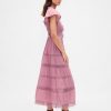 Abito midi con pizzo