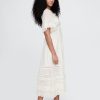Abito midi con pizzo