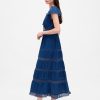 Abito midi con pizzo