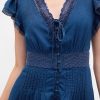 Abito midi con pizzo