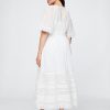 Abito midi con pizzo