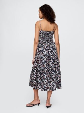 Abito midi con spalline annodate