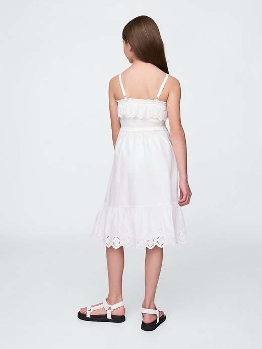 Abito midi con volant e arricciatura per bambini Abito midi con volant e arricciatura per bambini