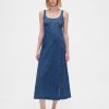 Abito midi in denim Abito midi in denim