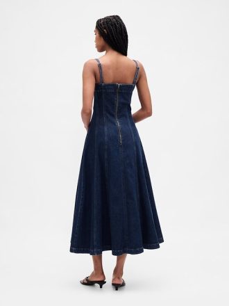 Abito midi in denim