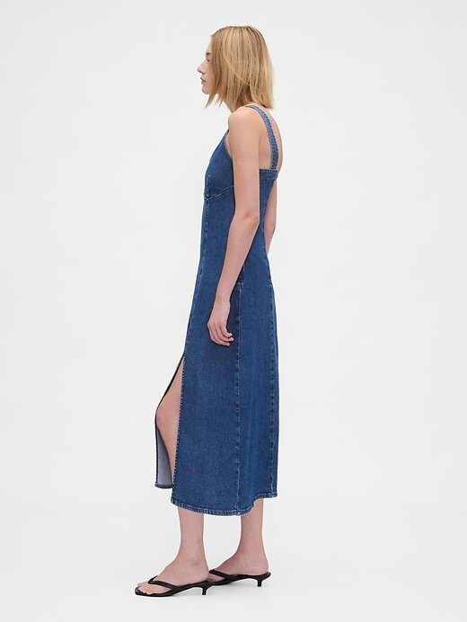 Abito midi in denim Abito midi in denim