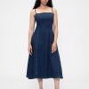 Abito midi in denim Abito midi in denim