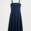 Abito midi in denim Abito midi in denim