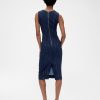 Abito midi in denim con cuciture GapStudio