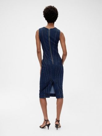 Abito midi in denim con cuciture GapStudio