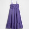 Abito midi in garza stropicciata per bambini Abito midi in garza stropicciata per bambini