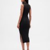 Abito midi in maglia a coste