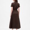 Abito midi in misto lino Abito midi in misto lino