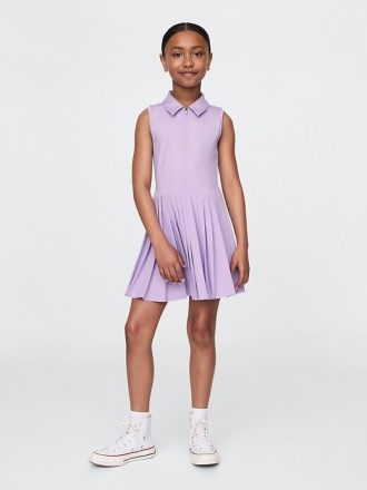 Abito polo attivo plissettato per bambini