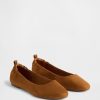 Ballerine in pelle scamosciata vegana