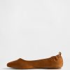 Ballerine in pelle scamosciata vegana