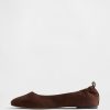 Ballerine in pelle scamosciata vegana