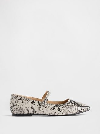 Ballerine Mary Jane con stampa serpente