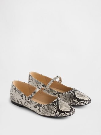 Ballerine Mary Jane con stampa serpente