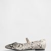 Ballerine Mary Jane con stampa serpente